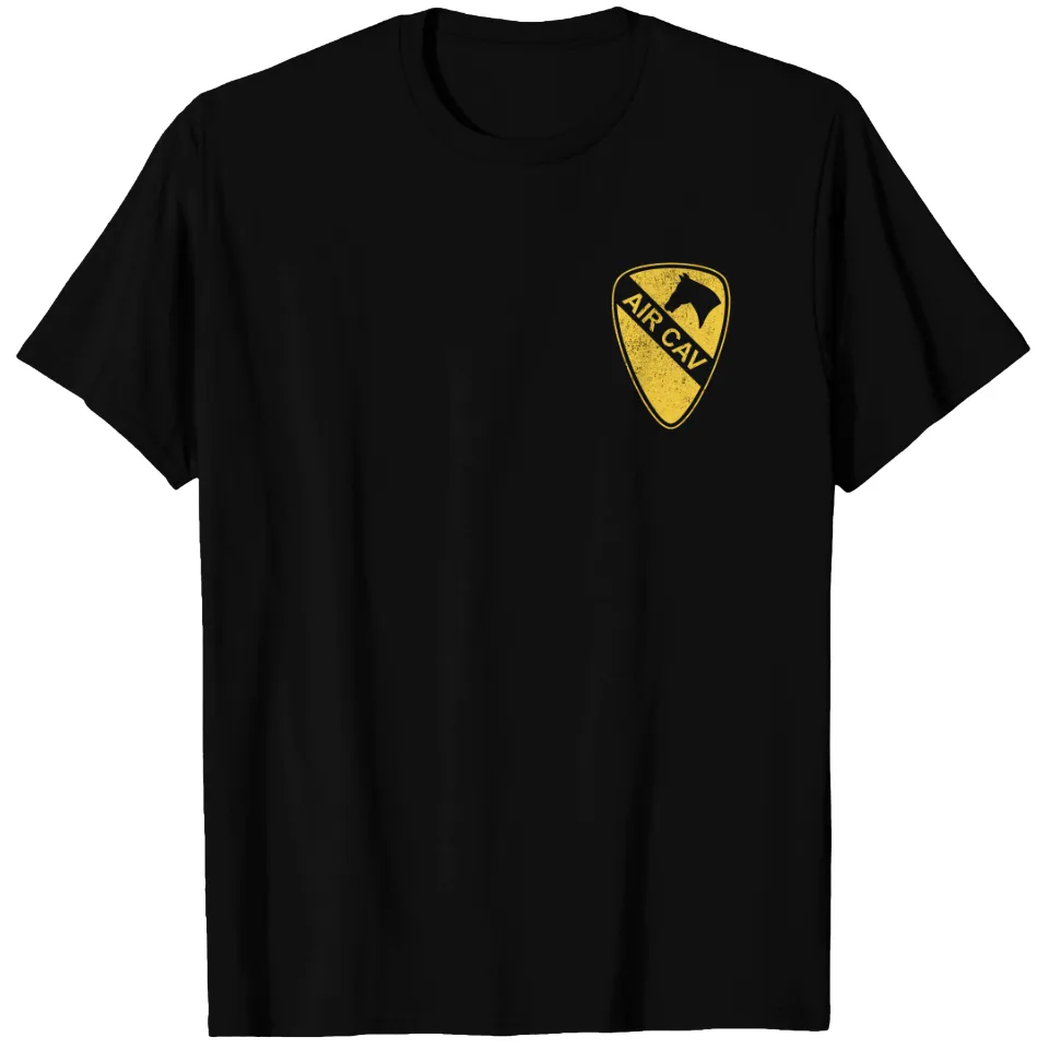 Air Cav Helicopter Badge T-Shirt for Men - 1st Cavalry Division — Mens T Shirts