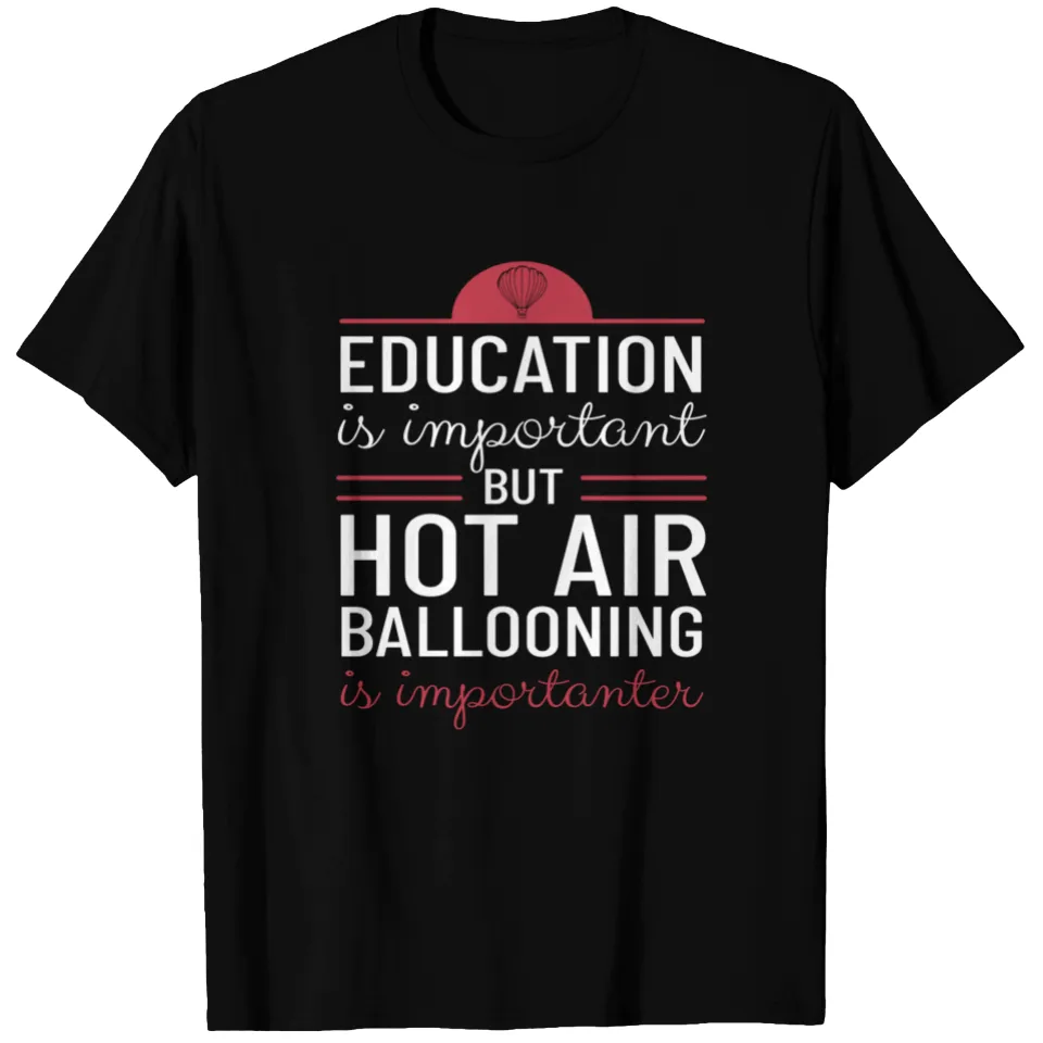 T-shirt Ballooning Is Importanter Montgolfière pour hommes — T-shirts pour hommes