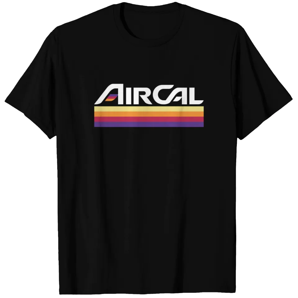 T-shirt Air Cal - Logo d'ancienne compagnie aérienne - Noir — T-shirts pour hommes