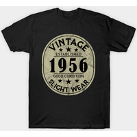 Vintage 1956 T-Shirt for Men in Black
