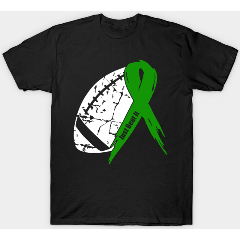 T-shirt de sensibilisation aux traumatismes crâniens avec ruban de football — T-shirts pour hommes