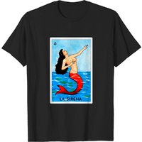 T-shirt pour homme Loteria Mexicana La Sirena — T-shirts pour hommes