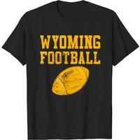 T-Shirt Vintage Wyoming Football pour Hommes