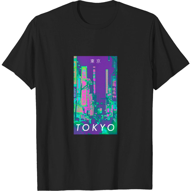 T-shirt pour hommes Tokyo en noir — T-shirts pour hommes