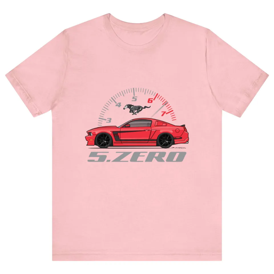 5.zero-red 2012 Boss 302 Men's T-Shirt — Mens T Shirts