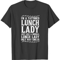T-shirt pour hommes Tattooed Lunch Lady en noir — T-shirts pour hommes