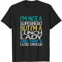 Lunch Lady Superhero T-Shirt for Men - Black
