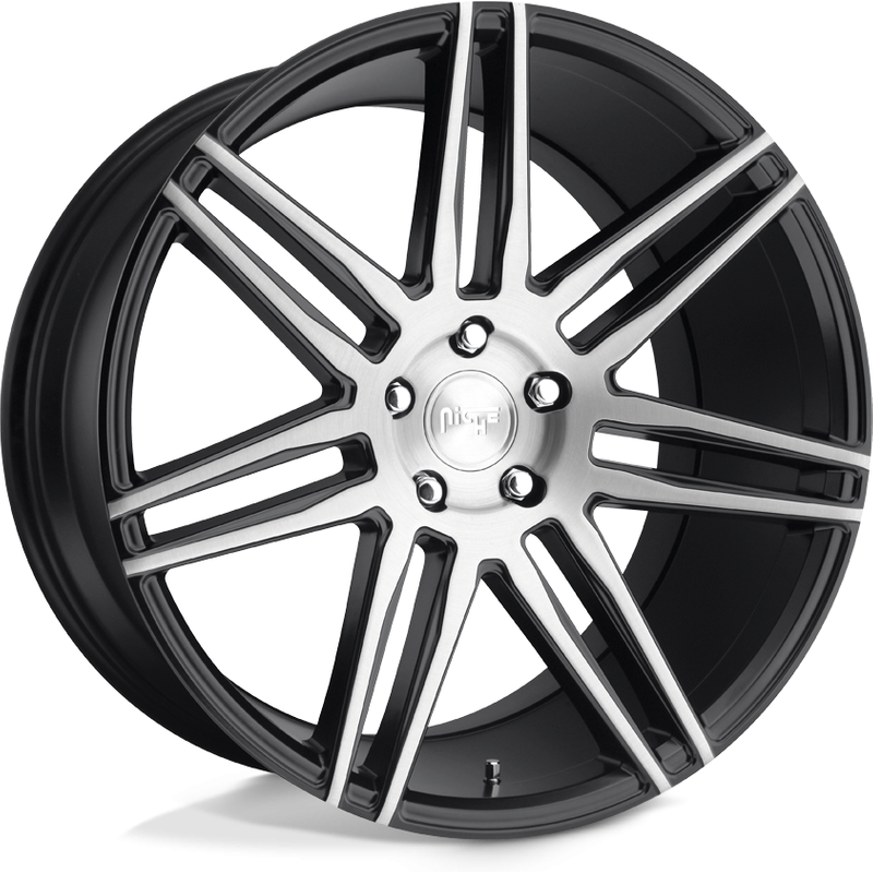Niche M178 Trento Black Brushed 20x9 Rims 5x114.3 Bolt Pattern — Wheels & Rims