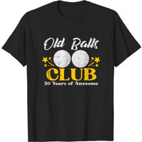 Mens Old Balls Club Golf 50th Birthday T-Shirt