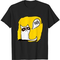 T-shirt Funny Meh Cat pour hommes