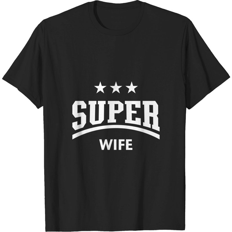 T-shirt Super Wife pour hommes - Blanc