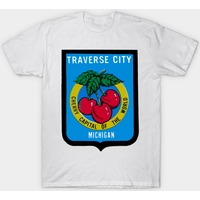 T-shirt pour hommes Vintage Traverse City en noir
