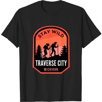 T-shirt de randonnée Traverse City Michigan pour hommes — T-shirts pour hommes