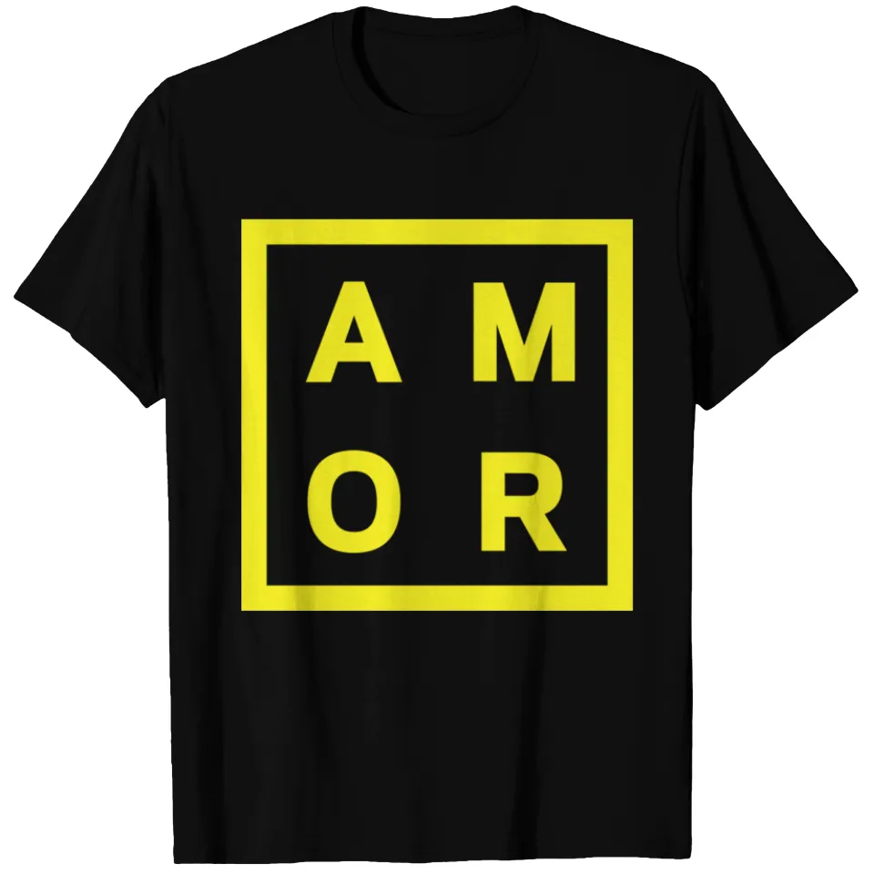 AMOR - T-shirt pour hommes en noir — T-shirts pour hommes