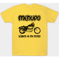 T-shirt Súbete A Mi Moto Noir - Menudo Subete A Mi Moto — T-shirts pour hommes