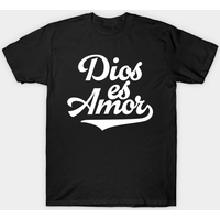Dios Es Amor Men's Black T-Shirt