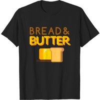 T-shirt Bread And Butter - Pain pour hommes en noir — T-shirts pour hommes