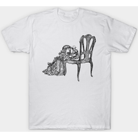 T-shirt pour hommes Skeleton en bleu clair — T-shirts pour hommes