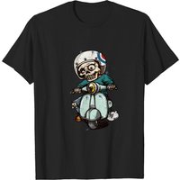 T-shirt Humoristique Skeleton sur Scooter pour Hommes — T-shirts pour hommes