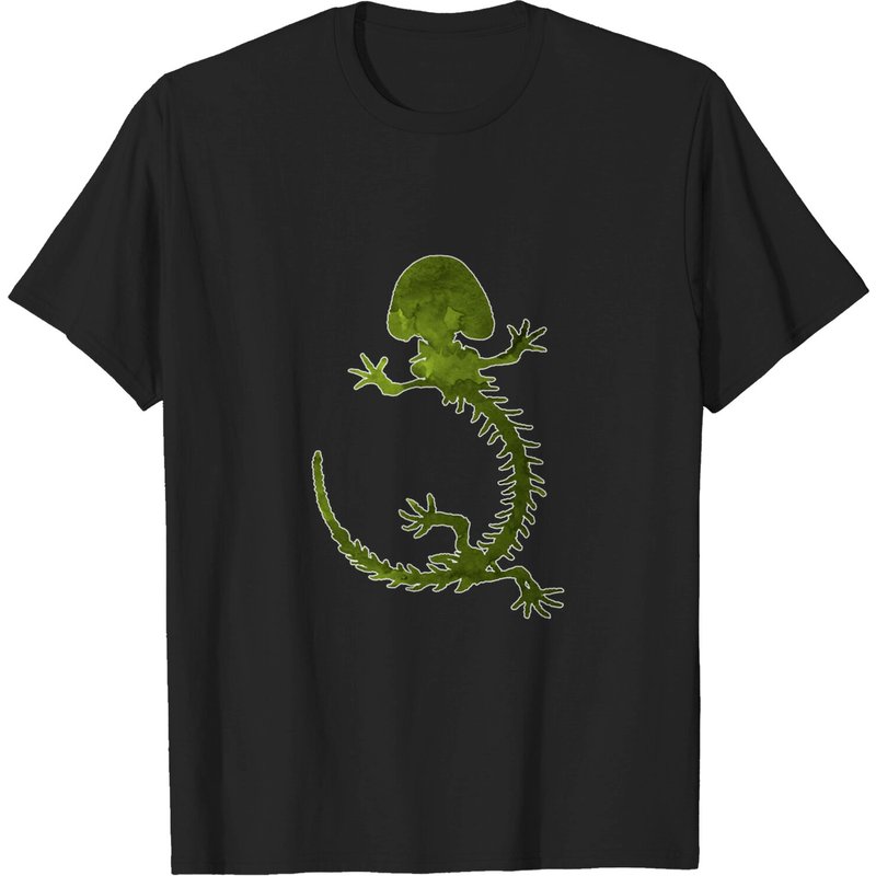 T-shirt pour hommes Hellbender Skeleton en noir — T-shirts pour hommes