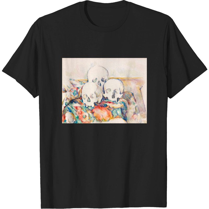 T-shirt pour hommes Les Trois Crânes de Paul Cézanne — T-shirts pour hommes