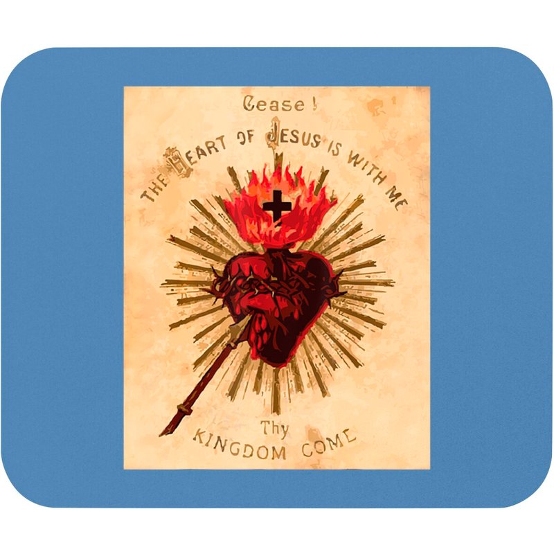 Tapis de Souris Vintage Sacré-Cœur de Jésus — Tapis de souris et sous-mains