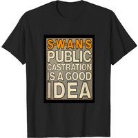 T-shirt pour hommes Swans 80s en noir