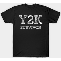T-shirt Graphique Y2K Survivor Année 2000 pour Hommes - Rap des Années 90 — T-shirts pour hommes