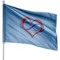Polyamory Pride Infinity Heart House Flags — Decorative Flags