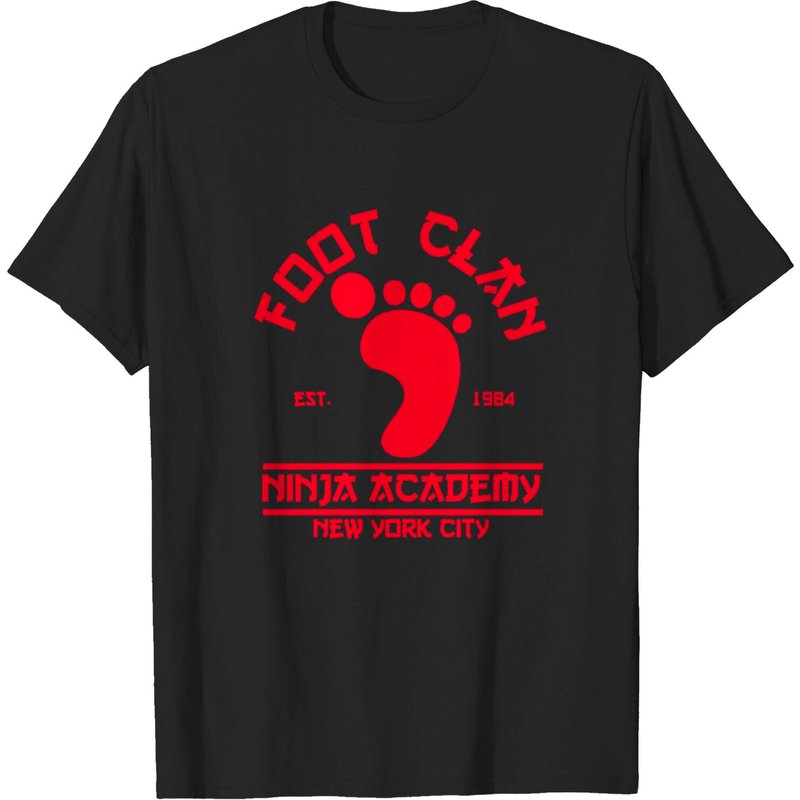 Foot Clan Cartoons T-Shirt for Men in Black — Mens T Shirts