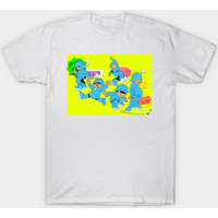 Pocoyo Background Cartoons Men's T-Shirt in Black — Mens T Shirts