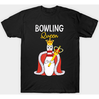 Bowling Queen T-Shirt for Men - Black — Mens T Shirts