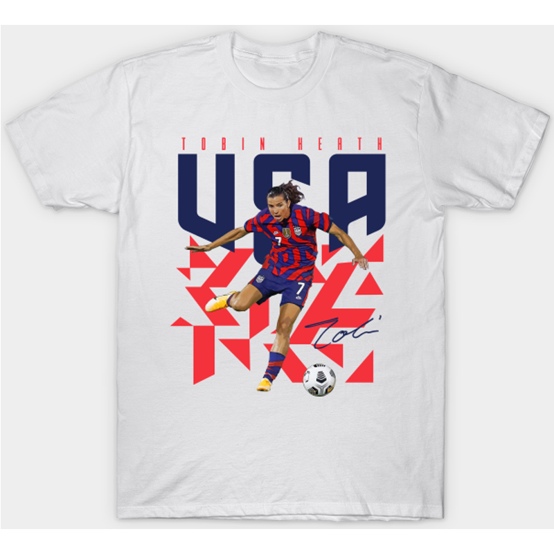 T-shirt de l'équipe nationale féminine de Tobin Heath - Noir — T-shirts pour hommes