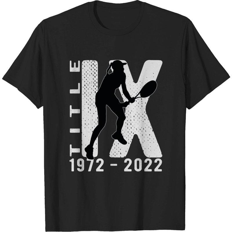 T-shirt de tennis pour hommes du 50e anniversaire de Title IX — T-shirts pour hommes
