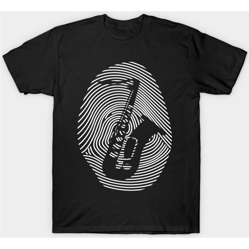 T-shirt pour hommes avec design de saxophone en bleu royal — T-shirts pour hommes