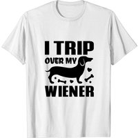 T-shirt pour hommes I Trip Over My Wiener Dachshund — T-shirts pour hommes
