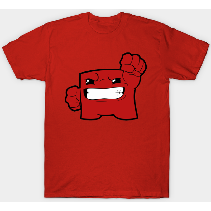 T-shirt pour hommes Super Meat Boy en noir — T-shirts pour hommes