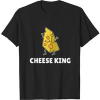 T-shirt Noir Cheese King pour Hommes — T-shirts pour hommes