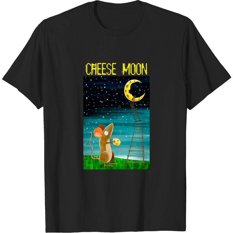 T-shirt Cheese Moon Amateurs de Fromage pour Hommes — T-shirts pour hommes