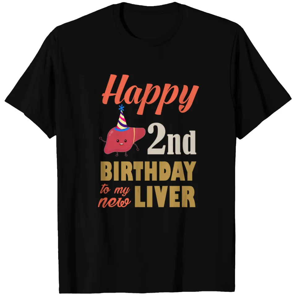 T-shirt pour hommes - 2e anniversaire de la transplantation du foie — T-shirts pour hommes