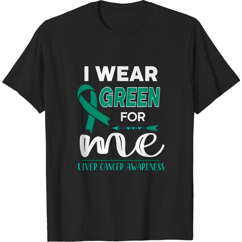 T-shirt de soutien au cancer du foie I Wear Green For Me — T-shirts pour hommes