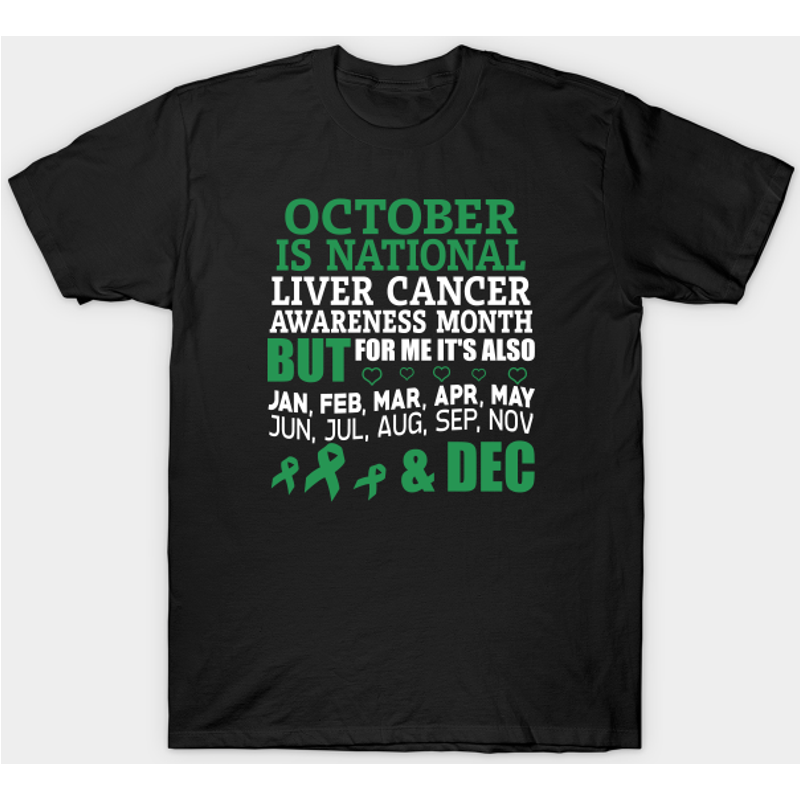 T-shirt pour hommes - Mois de sensibilisation au cancer du foie — T-shirts pour hommes
