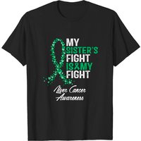 Liver Cancer Awareness My Sister's Fight T-Shirt for Men