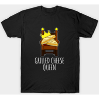 T-shirt pour hommes Grilled Cheese Queen en noir — T-shirts pour hommes
