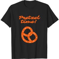 T-shirt noir pour hommes Pretzel Time