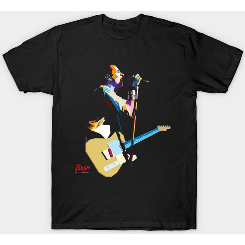 Joe Strummer Men's Black T-Shirt