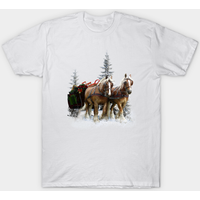 Clydesdale Horse T Shirt for Men - Black