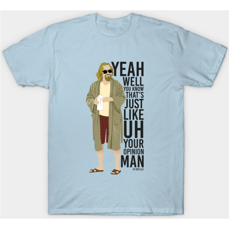 T-shirt avec citation du film The Big Lebowski - Marchandise officielle — T-shirts pour hommes