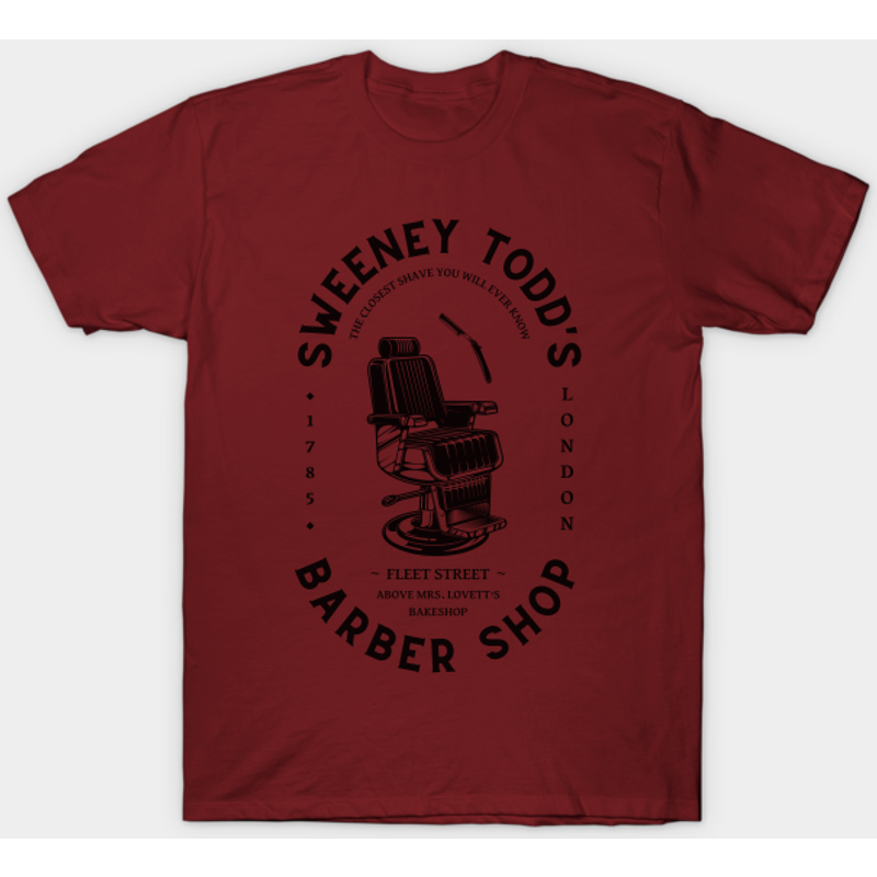 T-shirt pour hommes Sweeney Barber Shop Logo — T-shirts pour hommes