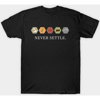 Never Settle Settlers Of Catan Men's T-Shirt